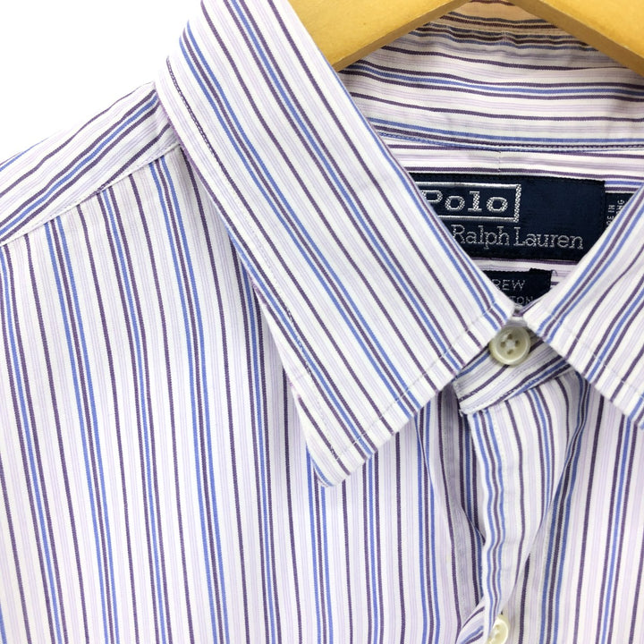 POLO by Ralph Lauren ANDREW Multi-stripe long sleeve cotton striped shirt, men's size L / eaa503076