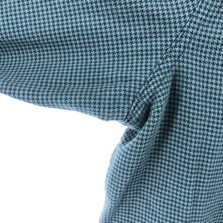 LLBean Houndstooth Pattern Long Sleeve Button-Down Shirt Men's XL /eaa503104