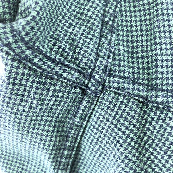 LLBean Houndstooth Pattern Long Sleeve Button-Down Shirt Men's XL /eaa503104