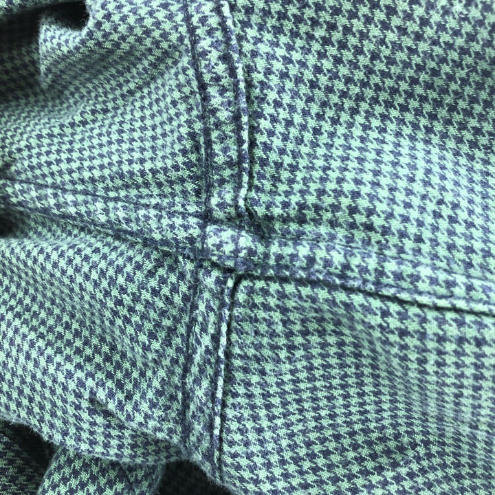 LLBean Houndstooth Pattern Long Sleeve Button-Down Shirt Men's XL /eaa503104