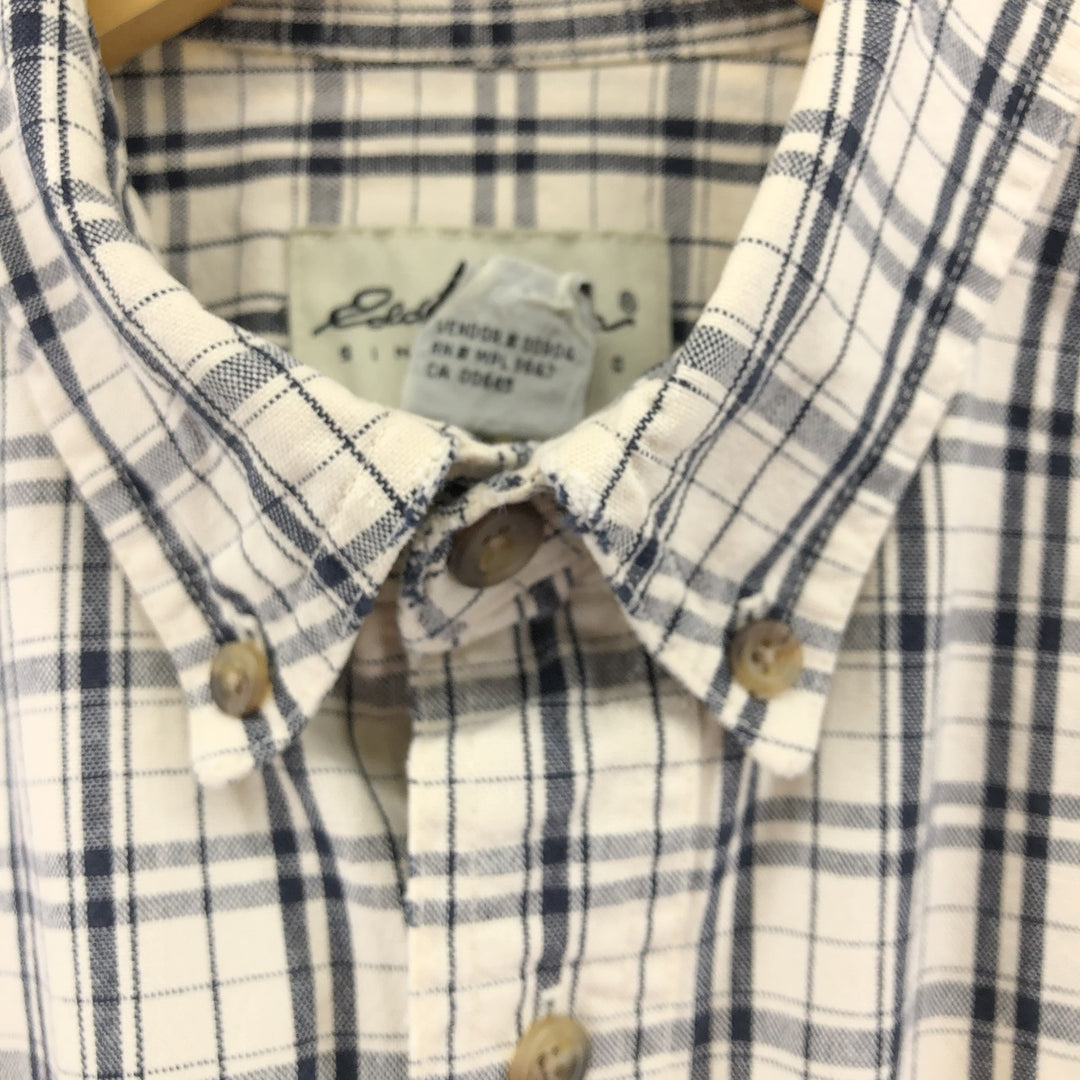 Eddie Bauer Long Sleeve Button Down Check Shirt Men's M Size / eaa503118