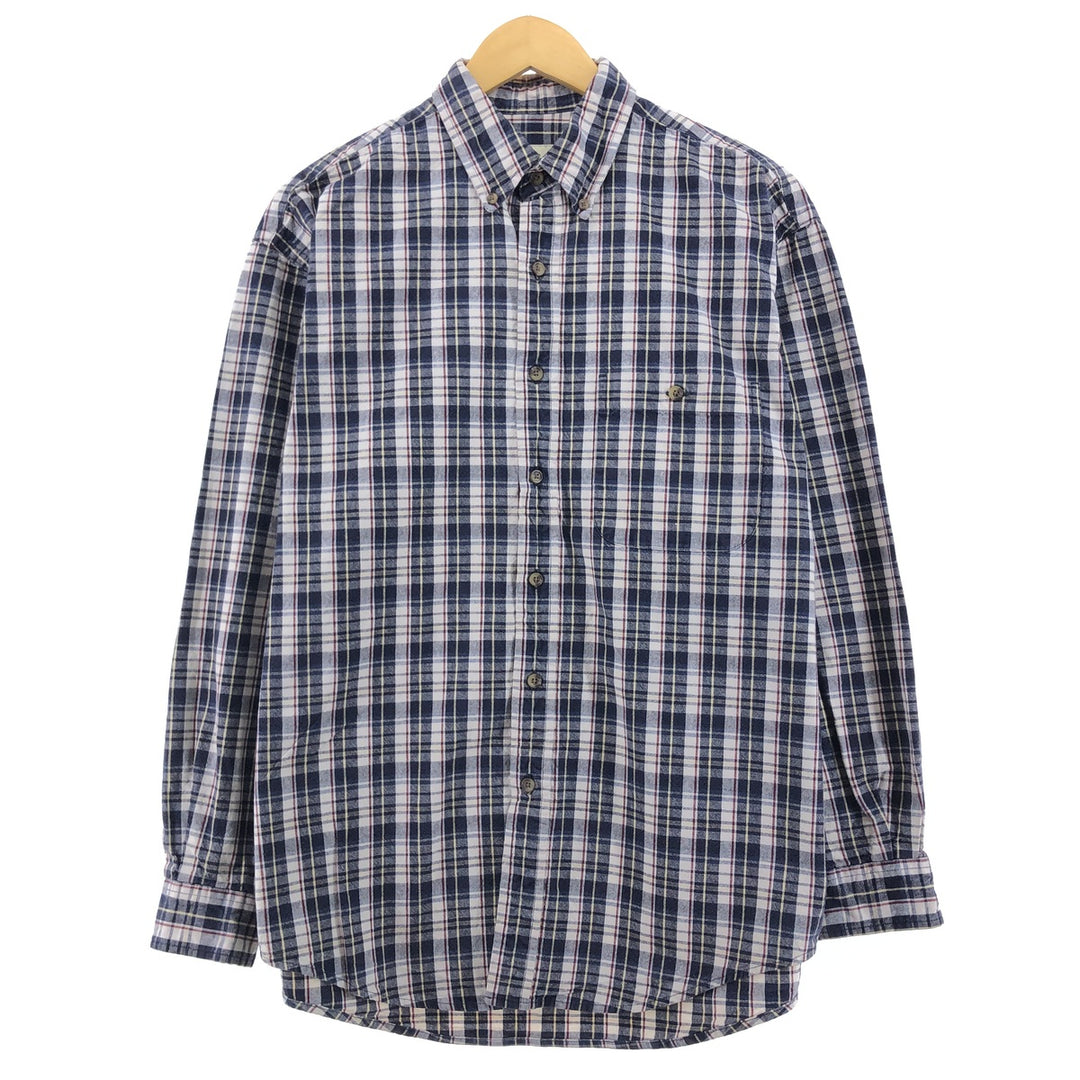 Eddie Bauer Long Sleeve Button-Down Check Shirt, Men's Medium Size / eaa503119