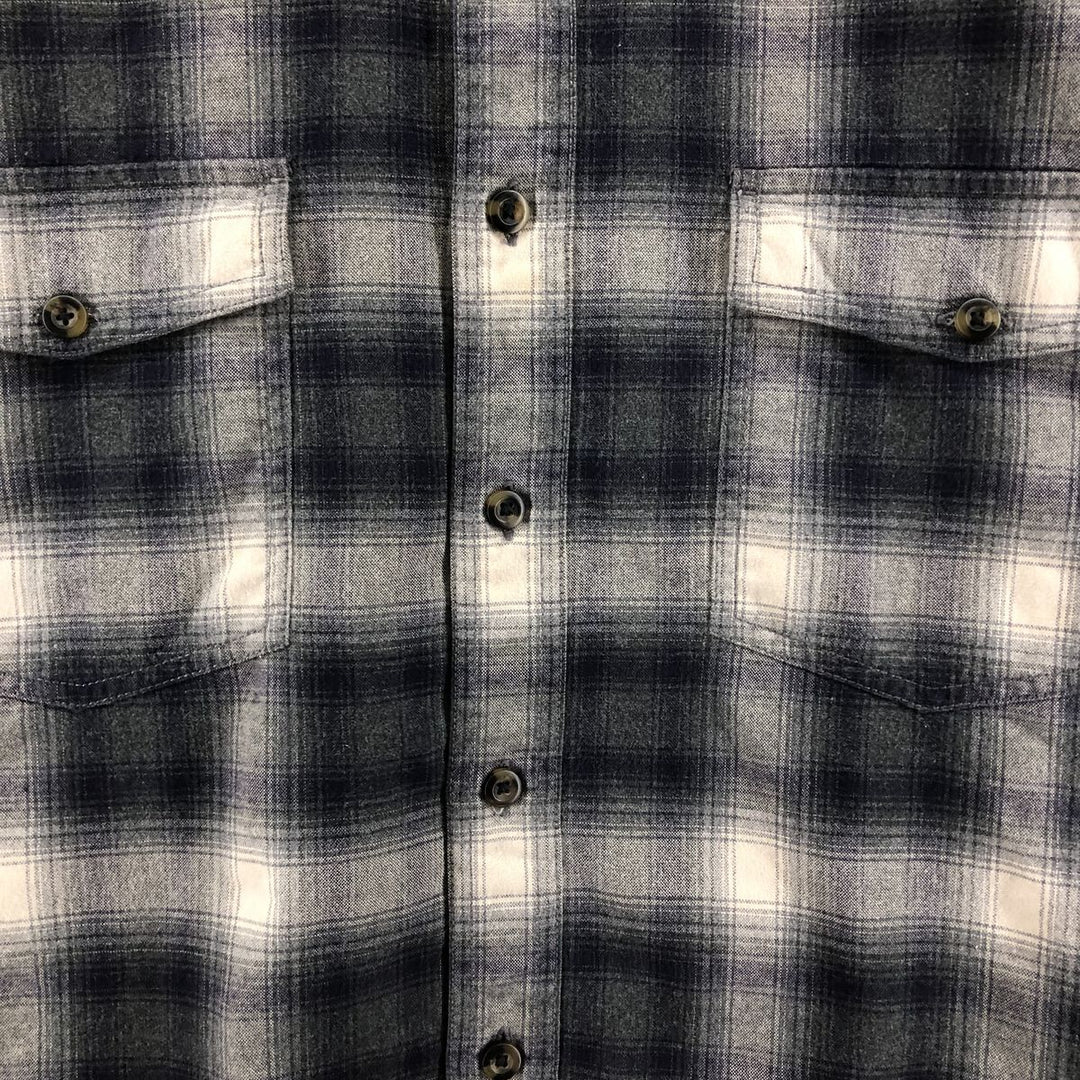 Eddie Bauer Ombre Check Long Sleeve Cotton Check Shirt Men's XL / eaa503124