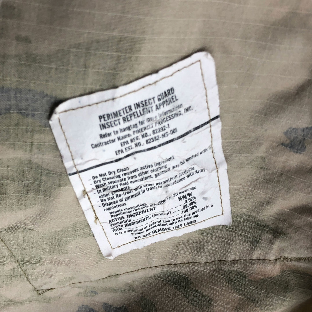 Genuine US military camouflage pattern woodland camo military combat jacket made in USA Medium-Regular equivalent to men's M /eaa503184