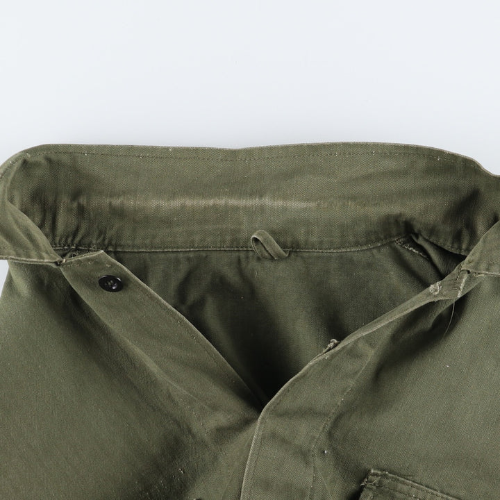 Herringbone twill military jacket, men's size L / eaa503199