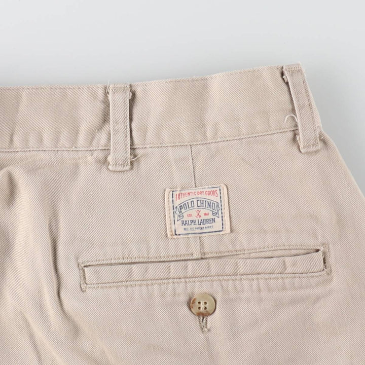 90'S Ralph Lauren POLO by Ralph Lauren Two-pleat Chino Pants Made in USA Men's W36 Vintage / eaa503256