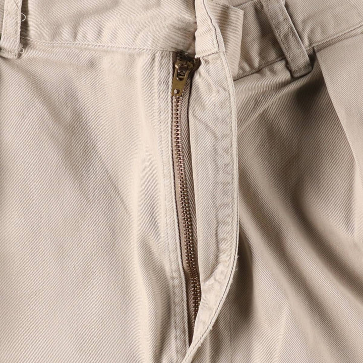 90'S Ralph Lauren POLO by Ralph Lauren Two-pleat Chino Pants Made in USA Men's W36 Vintage / eaa503256