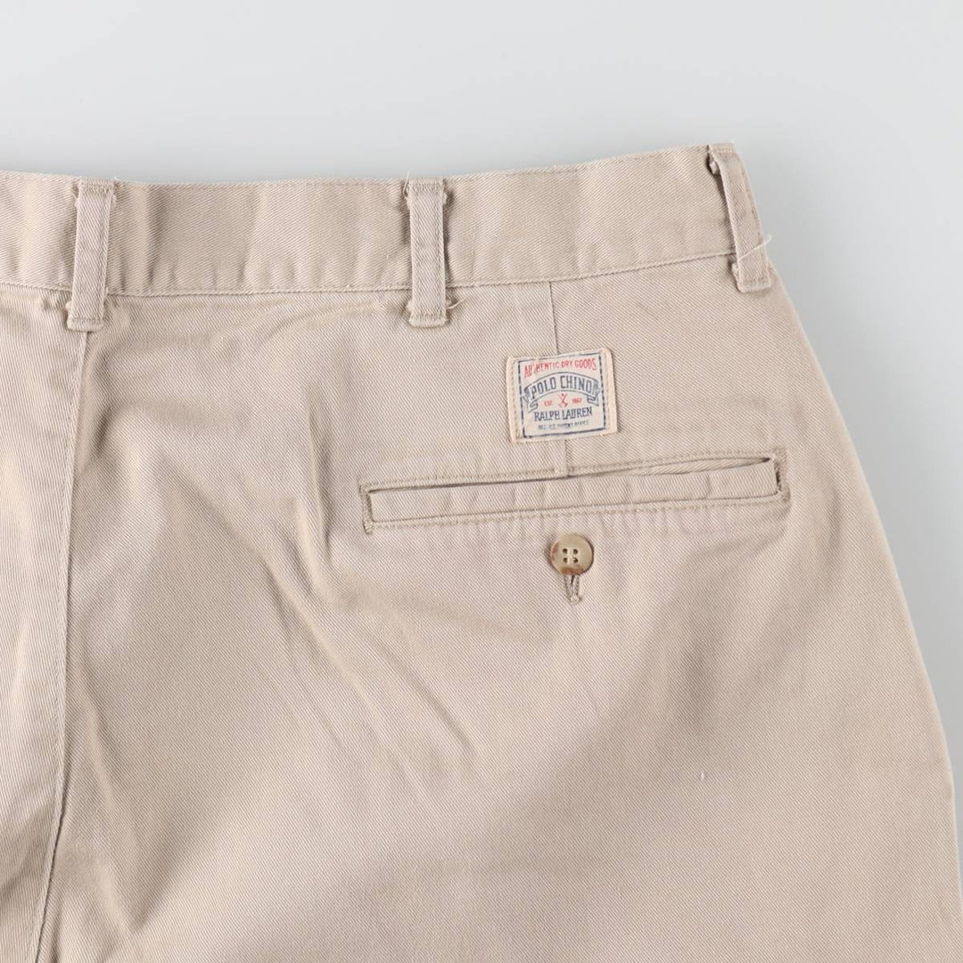 90'S Ralph Lauren POLO by Ralph Lauren Two-pleat Chino Pants Made in USA Men's W36 Vintage / eaa503256
