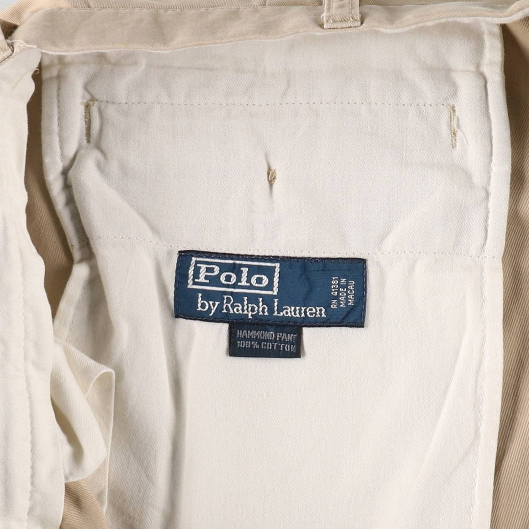 Ralph Lauren POLO by Ralph Lauren HAMMOND PANT, two-pleat chino pants, men's, W35 equivalent / eaa503261