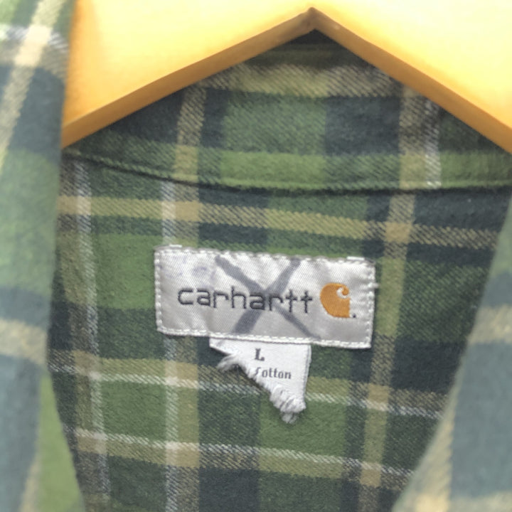 Carhartt Long Sleeve Flannel Check Shirt Men's Size L / eaa503362