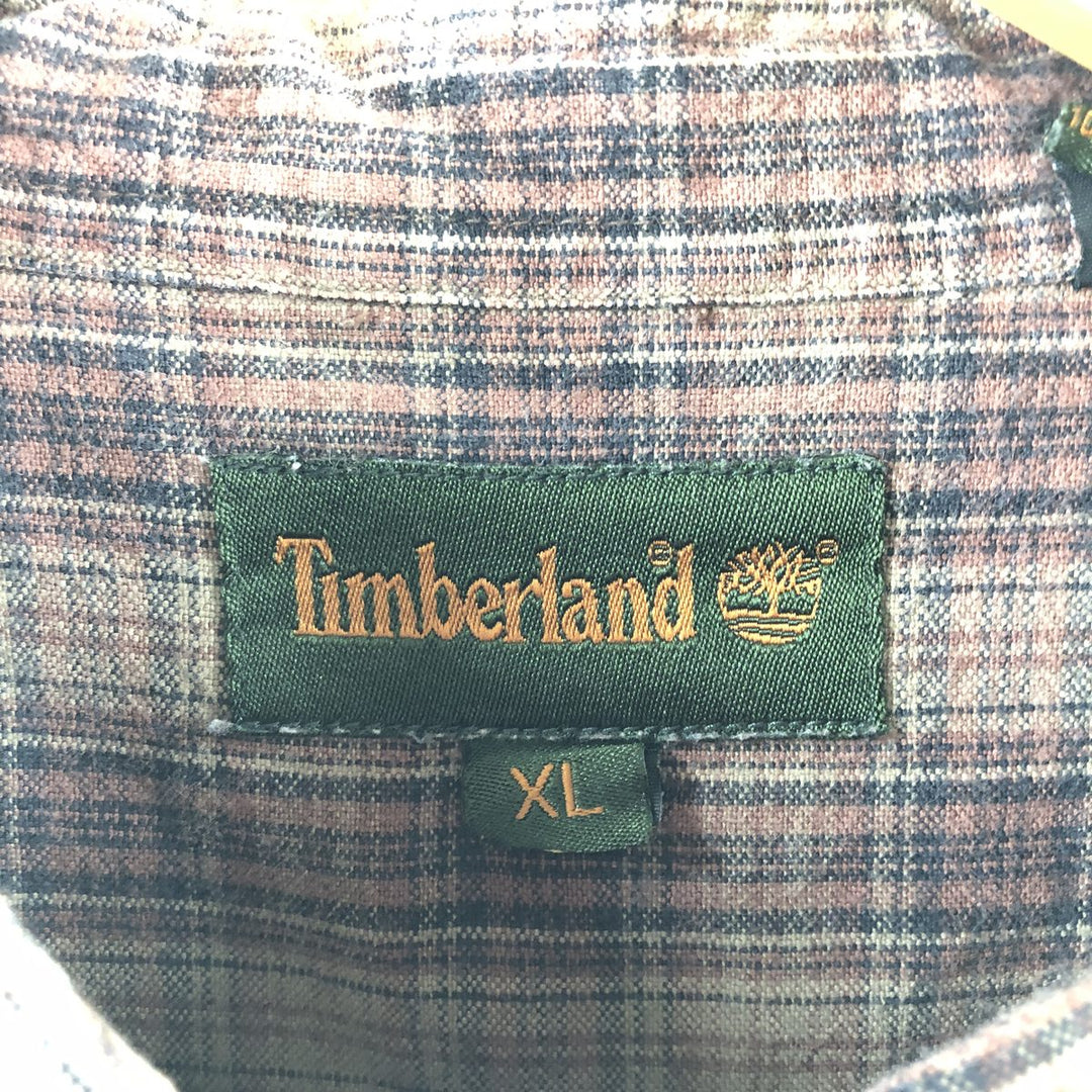 90'S Timberland long sleeve button down check shirt men's XL size vintage /eaa503367