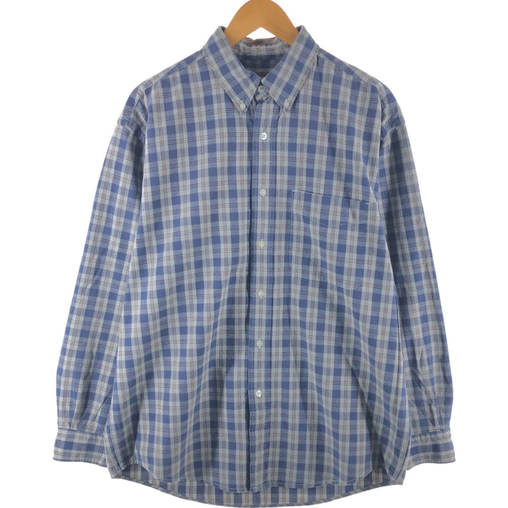 Eddie Bauer Long Sleeve Button-Down Check Shirt Men's Medium Size / eaa503370