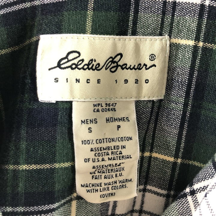 Eddie Bauer Long Sleeve Flannel Check Shirt Men's Size S / eaa503373