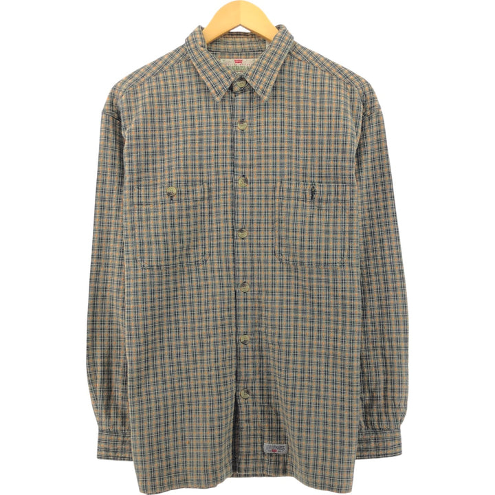 90'S Levi's Long Sleeve Cotton Check Shirt Men's Medium Vintage /eaa503380