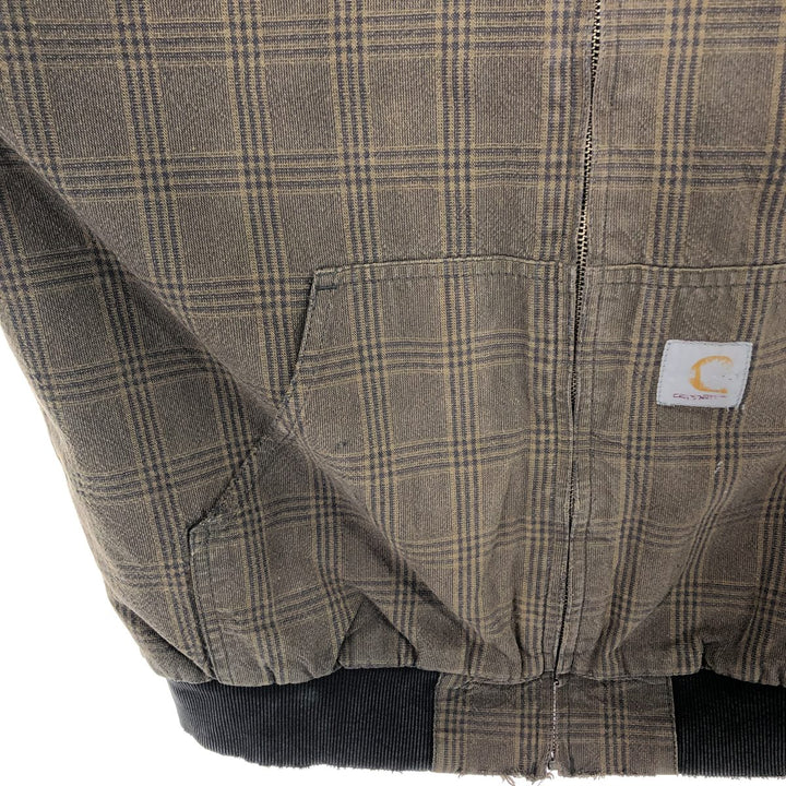 Carhartt Check Pattern Sweat Full Zip Hoodie Men's XL / eaa503398