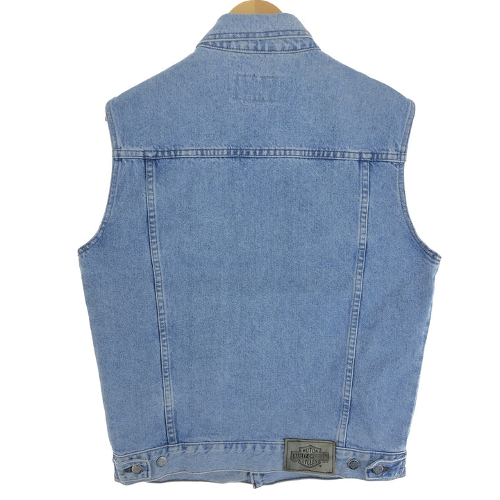 Harley-Davidson denim vest made in Canada, men's size S / eaa503400