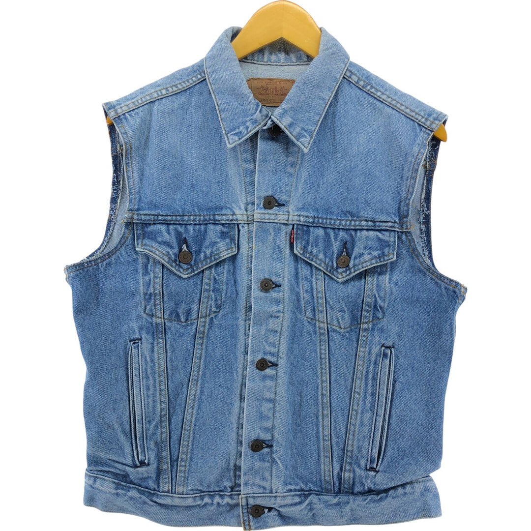 80's Levi's 70506-0214 denim vest made in USA, men's size M, vintage /eaa503401