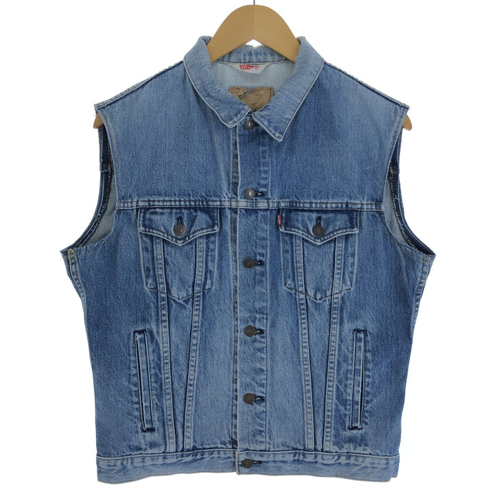 ~90'S Levi's denim vest, men's size M, vintage / eaa503403