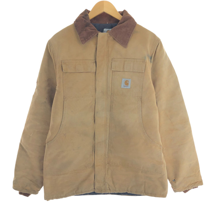 90'S Carhartt Traditional Coat Duck Work Jacket Made in USA Men's L Size Vintage /eaa503413