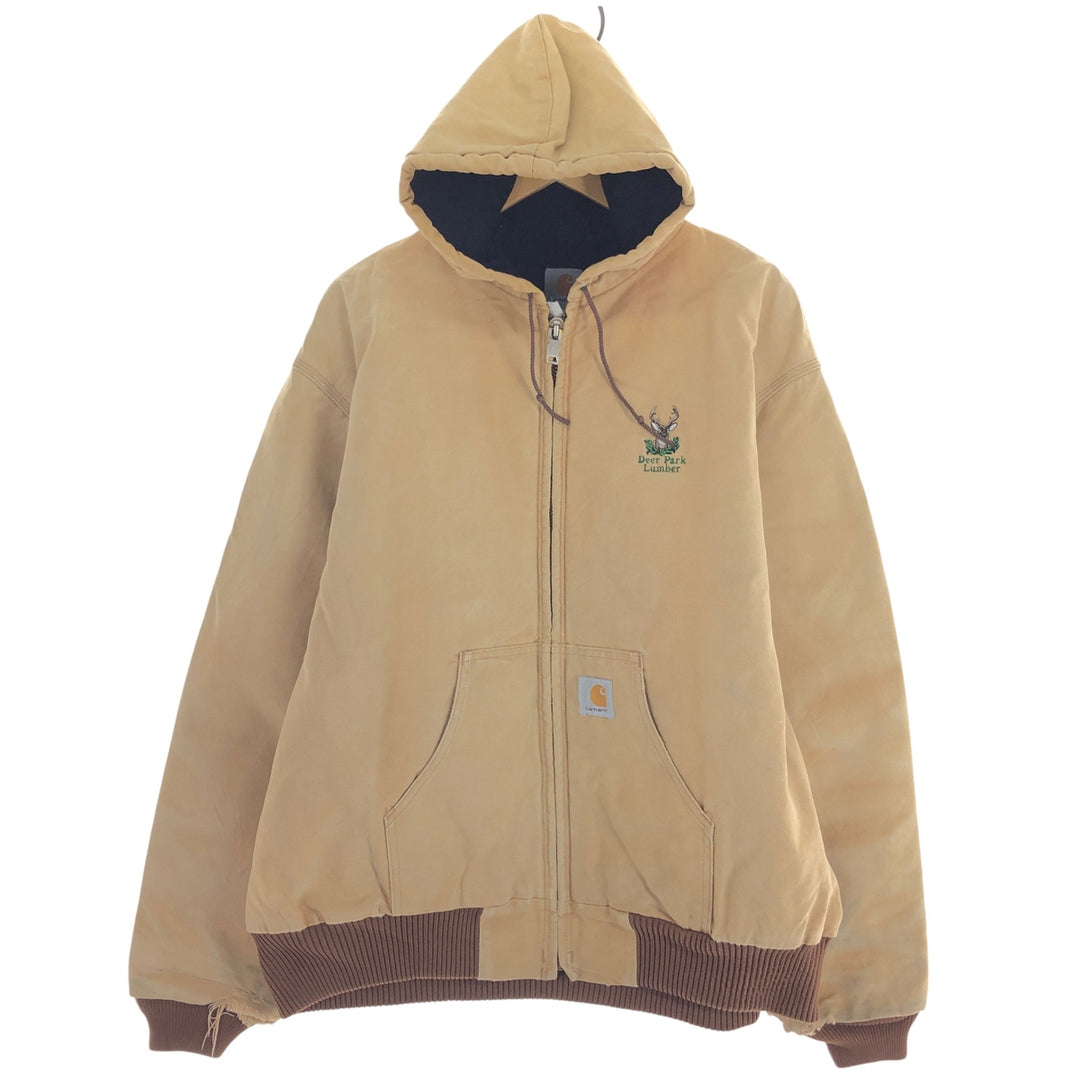 Big Size Carhartt Active Jacket Duck Full Zip Hoodie Men's XXXL equivalent / eaa503414