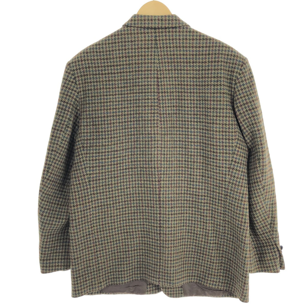 BECON CLASSIC Harris Tweed Gun Club Check Wool Tailored Jacket Men's L size /eaa503427