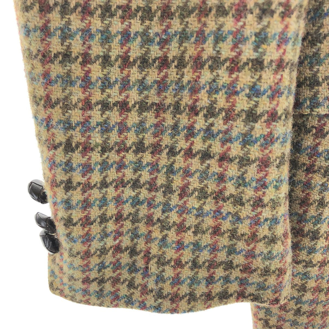 BECON CLASSIC Harris Tweed Gun Club Check Wool Tailored Jacket Men's L size /eaa503427