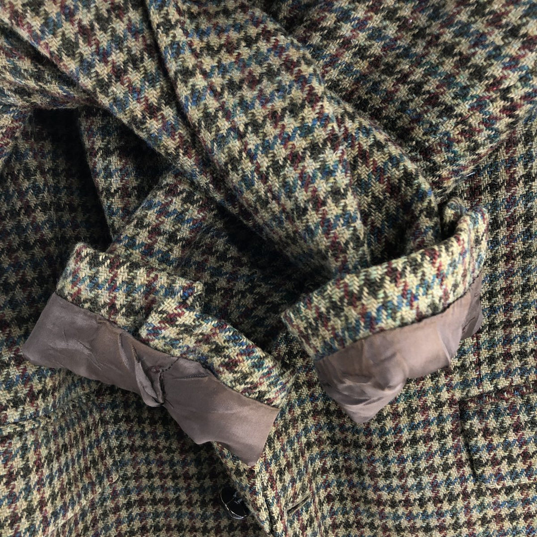 BECON CLASSIC Harris Tweed Gun Club Check Wool Tailored Jacket Men's L size /eaa503427