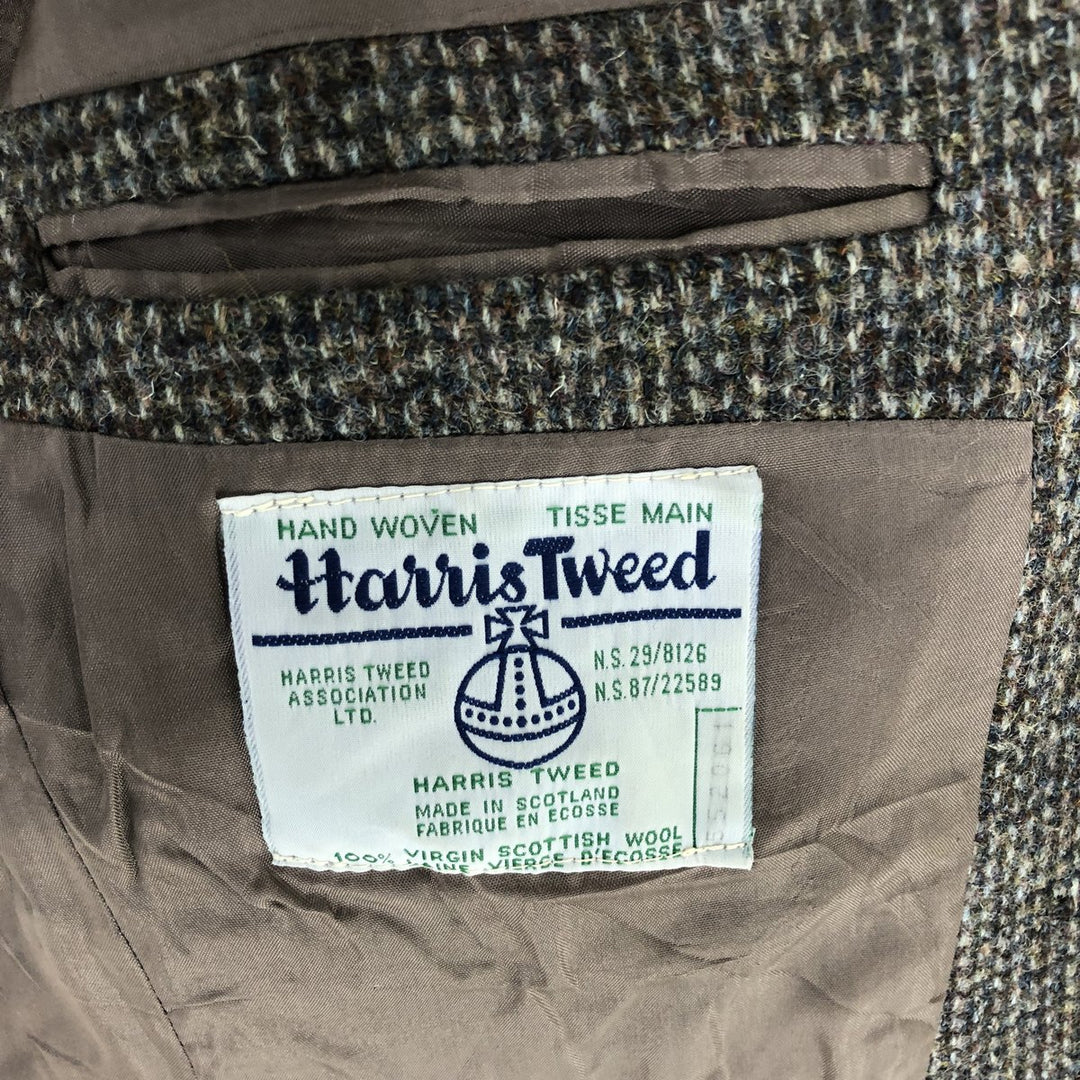 80'S Sears Harris Tweed Wool Tailored Jacket Made in Canada Men's M size / eaa503430