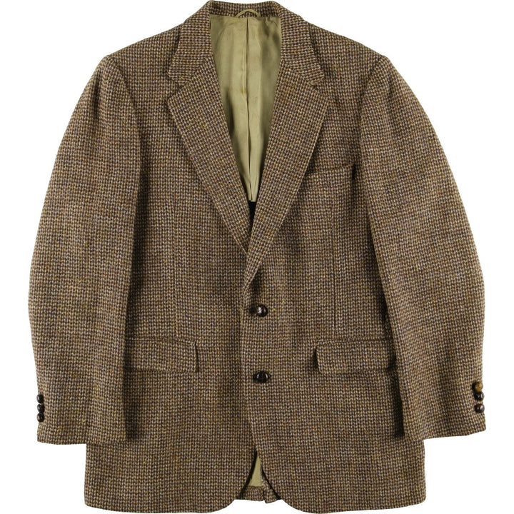 Harris Tweed Color Nep Wool Tailored Jacket Made in USA Men's L size / eaa503432