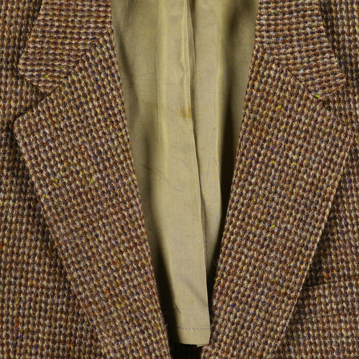 Harris Tweed Color Nep Wool Tailored Jacket Made in USA Men's L size / eaa503432