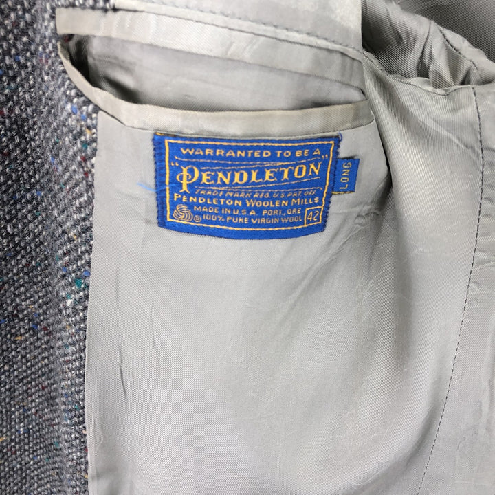 80'S Pendleton Color Nep Wool Tailored Jacket Made in USA Men's L size /eaa503443