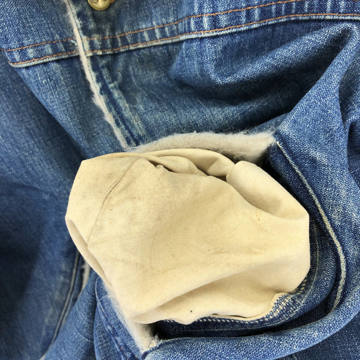 Vintage 1970'S Osh Kosh B'GOSH denim jacket, size L, men's unclear blue type Vintage Second Hand