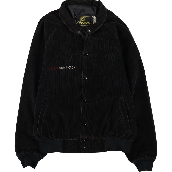 90'S K-Products CORVETTE Chevrolet Corduroy Blouson Made in USA Men's M Size Vintage /eaa503499