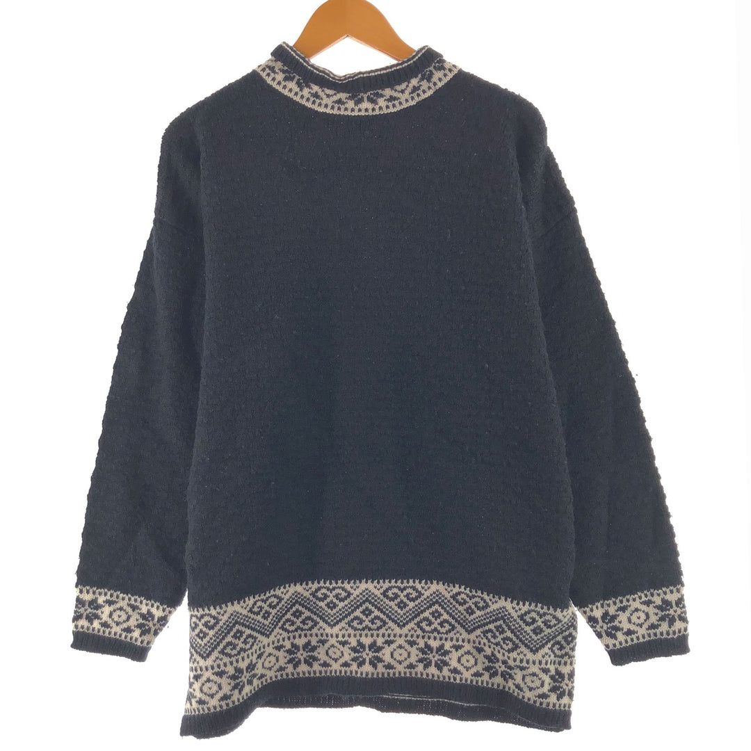 GAP Old Gap Snow Pattern All-over Print High Neck Wool Knit Sweater Men's L Size / eaa503516