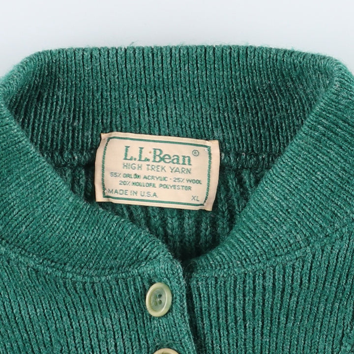 80s-90'S LLBean Henley neck acrylic knit sweater Made in USA XL Women's M equivalent Vintage /eaa503538