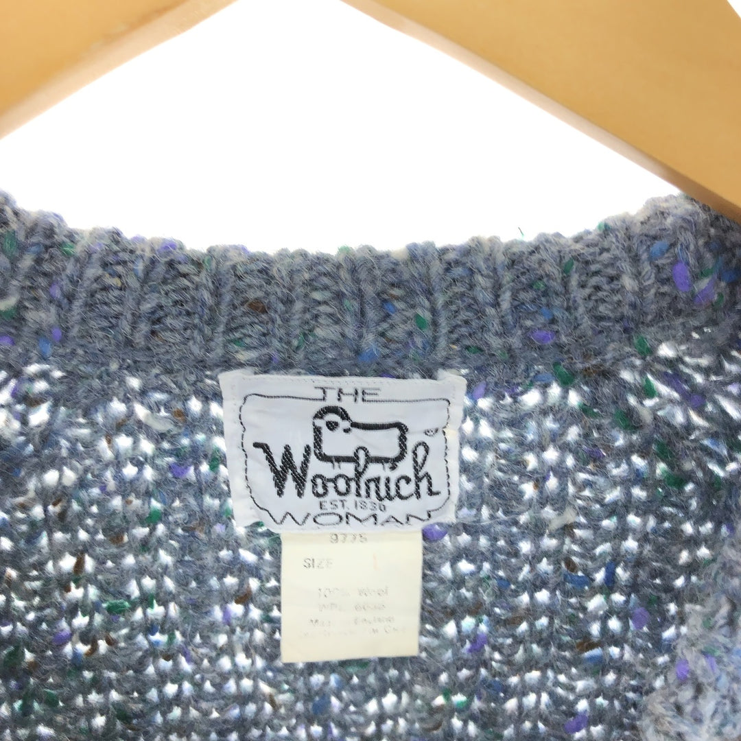 70'S WOOLRICH Color Nep Wool Knit Sweater Made in England Women's Size L Vintage /eaa503544