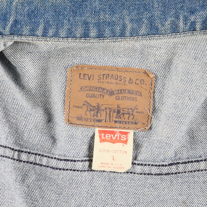 90'S Levi's 77930-7206 denim jacket, denim jacket, made in USA, women's size L, vintage /eaa503632