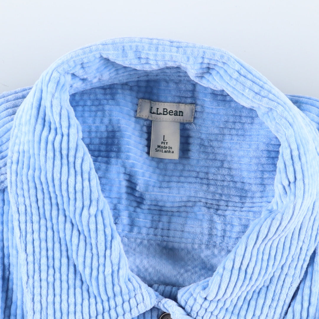 LLBean Long Sleeve Corduroy Shirt Men's Size L /eaa503643