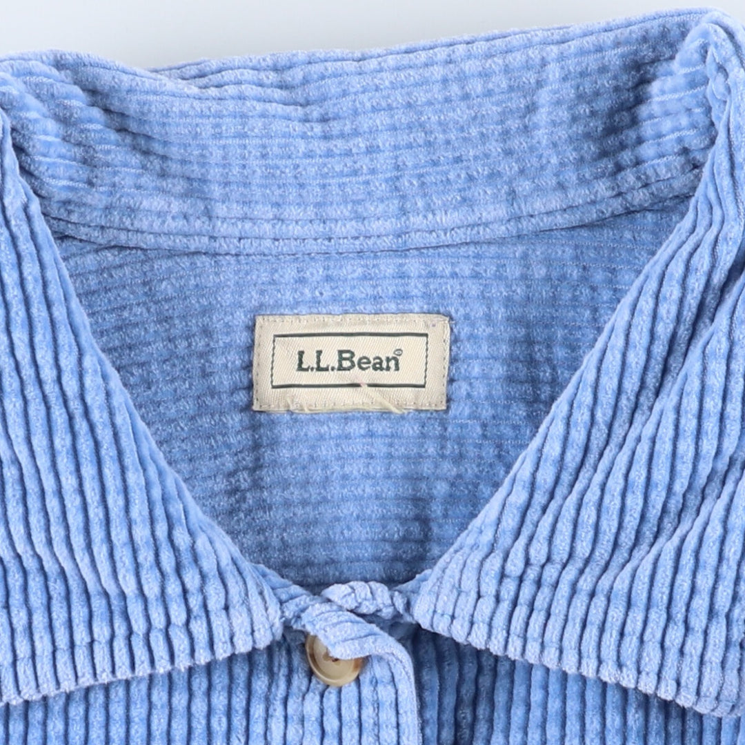 LLBean Long Sleeve Corduroy Shirt Women's XL Size /eaa503644