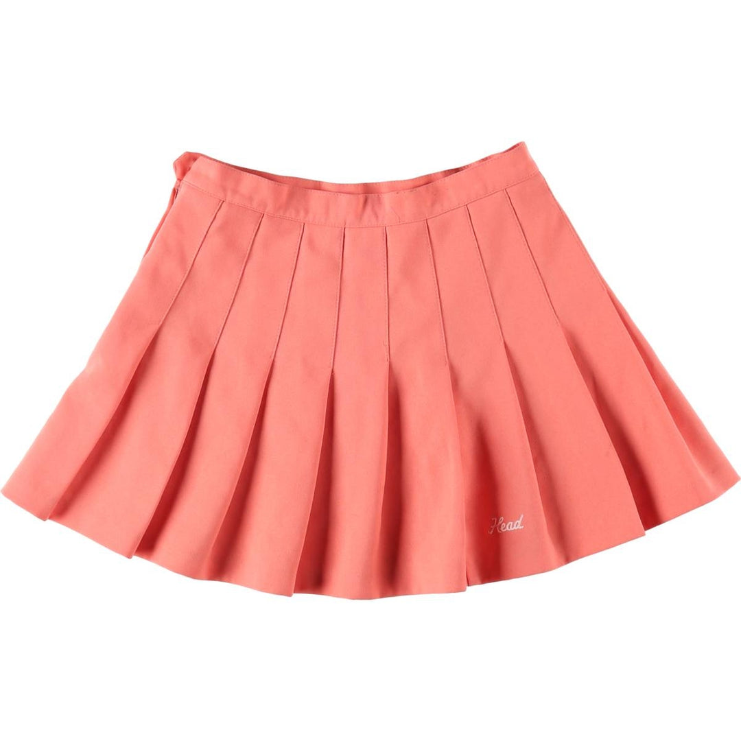 ~90'S HEAD Pleated Mini Skirt Women's Size L Vintage /eaa503689