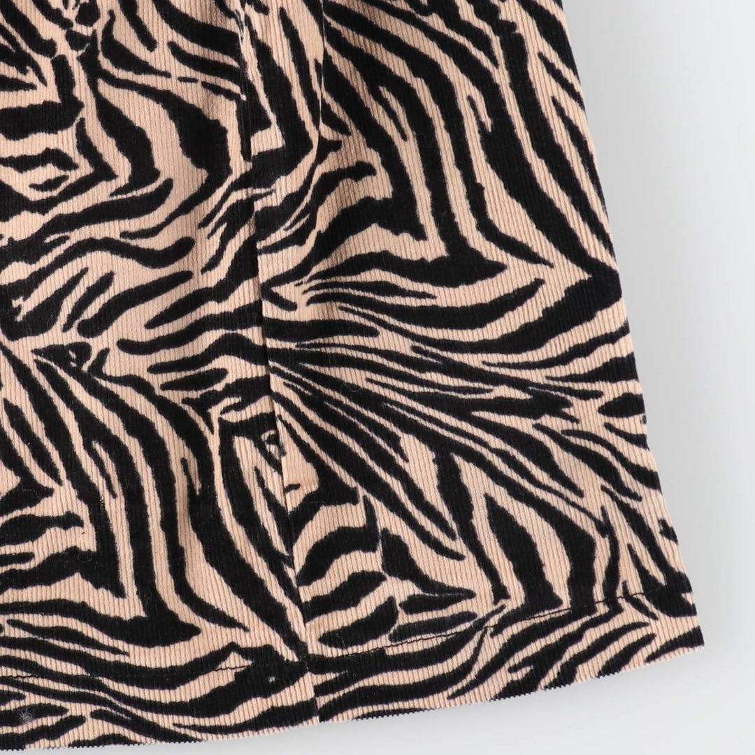 wild fable Zebra Pattern Corduroy Mini Skirt Women's L size /eaa503695