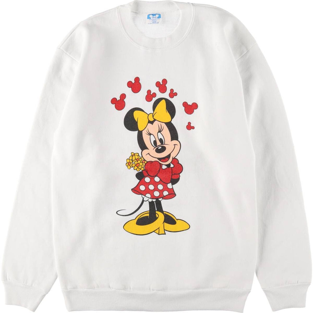 80'S Disney Minnie Mouse character sweatshirt, made in USA, men's size L, vintage / eaa503712