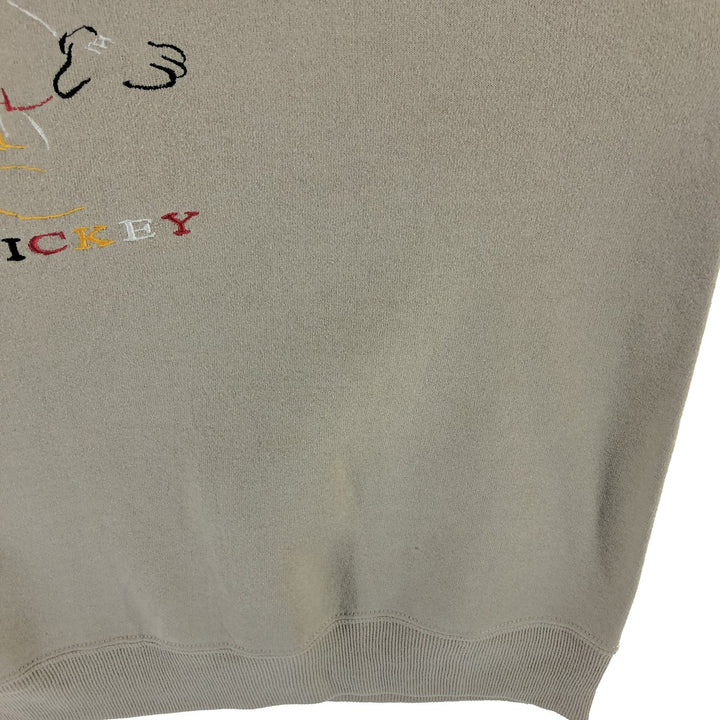 90'S MICKEY and CO. Mickey Mouse character sweatshirt, made in USA, men's size L, vintage / eaa503720