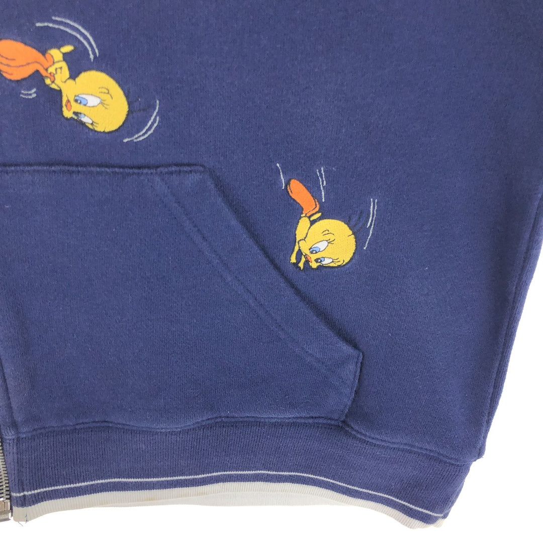 90'S WARNER BROS STUDIO STORE Tweety Full Zip Sweatshirt Trainer Women's L Size Vintage /eaa503737