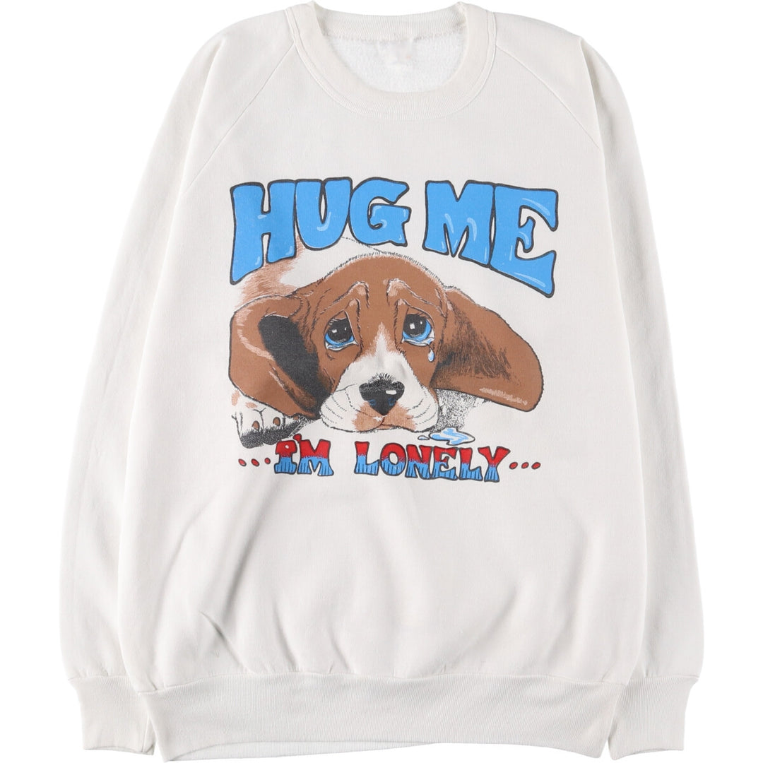 ~90'S Dog print animal sweatshirt, women's size XL, vintage / eaa503740