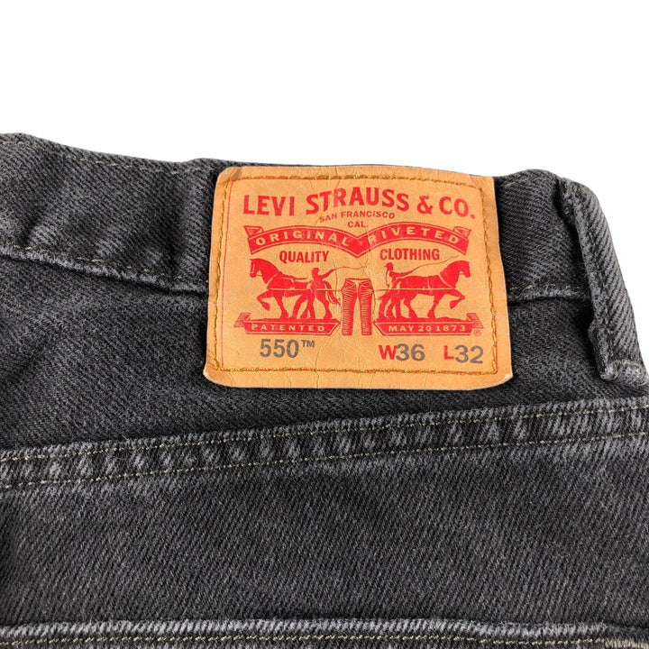 Levi's 550 Black Denim Tapered Denim Pants Men's W34 equivalent / eaa503801