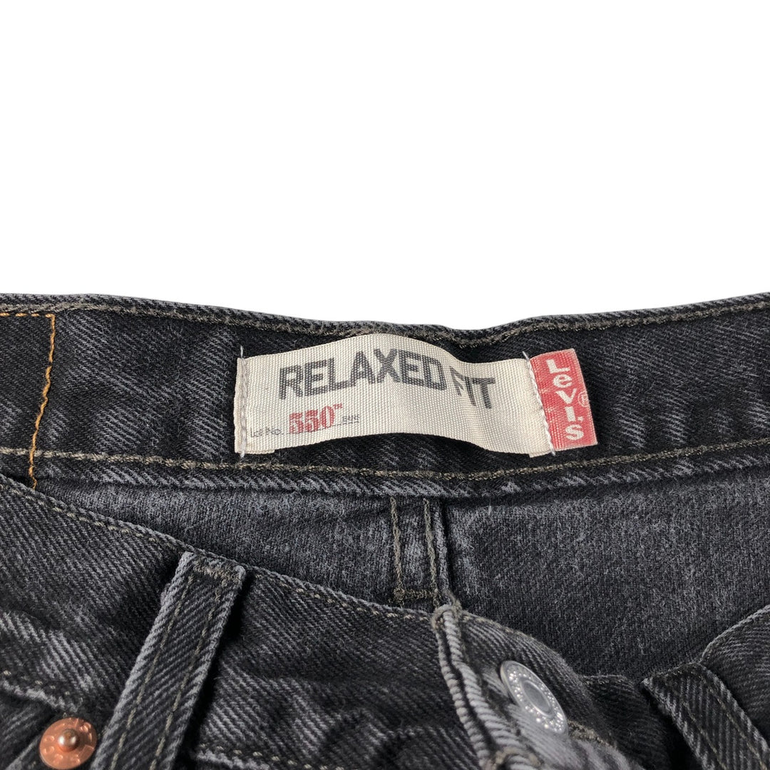 Levi's 550 Relaxed Fit Black Denim Tapered Denim Pants Men's W30 equivalent / eaa503803