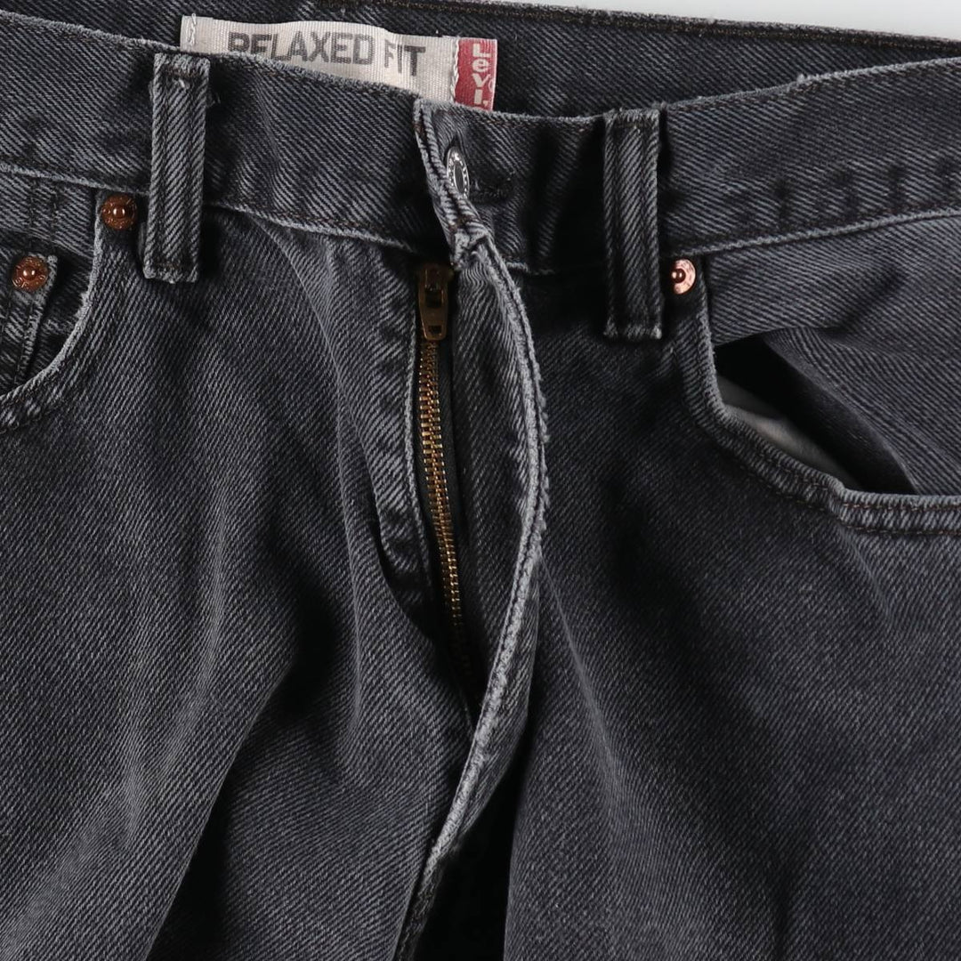 Levi's 550 Relaxed Fit Black Denim Tapered Denim Pants Men's W32 equivalent / eaa503807