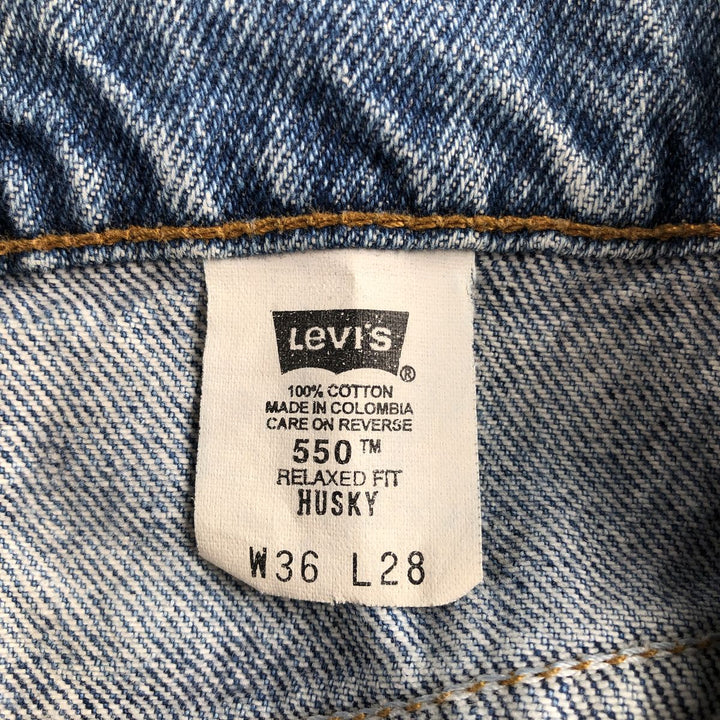 90'S Levi's 550 Relaxed Fit Husky Tapered Denim Pants Men's W36 Vintage / eaa503809