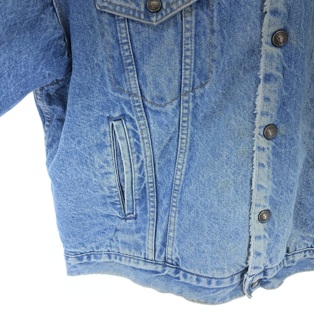 80s~90'S Levi's 70609-0214 denim fleece jacket made in USA, men's size L, vintage /eaa503831